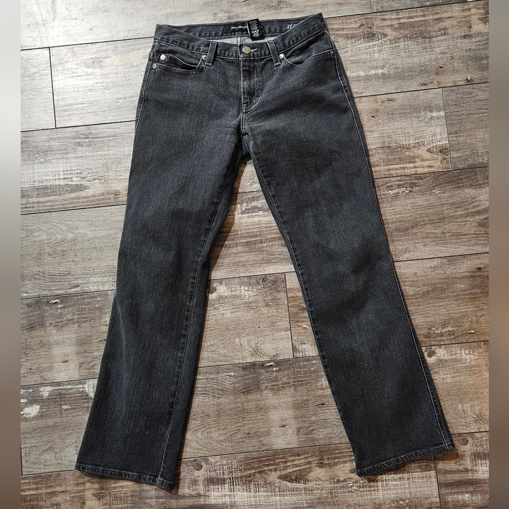 CALVIN KLEIN Black Wash Denim Straight Leg Jeans Size 4
